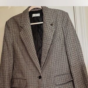 Mango oversized wool blend blazer